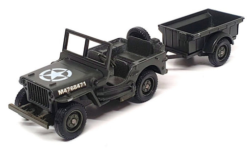 Solido 1/43 Scale 4494/55 - Jeep & Trailer 2nd Bn Royal Warwickshire 3rd Inf Div