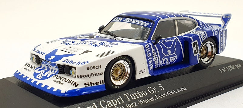 Minichamps 1/43 Scale 430 828503 - Ford Capri Turbo GR.5 #3 Eifelrennen DRM 1982