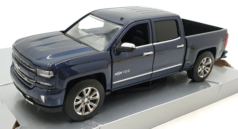 Motor Max 1/27 Scale Diecast 79353 - 2018 Chevrolet Silverado Centennial - Blue