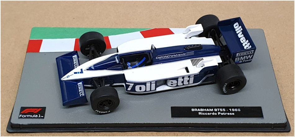 Ixo Altaya 1/43 Scale 21023G - F1 Brabham BT55 1986 - #7 Riccardo Patrese —  R.M.Toys Ltd