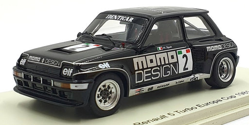 Spark Model 1/43 Scale Resin S6020 - Renault 5 Turbo EC MOMO Noire Sigala 1981