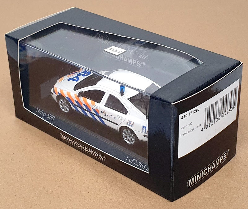 Minichamps 1/43 Scale 430 171290 - Volvo S60 Nederlandse Politie - White