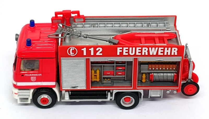 Schuco Appx 10cm Long 344 6504 - Mercedes Benz Feuerwehr Fire Engine - Red