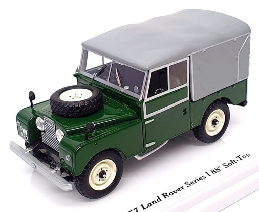 TSM 1/43 Scale TSM144325 - 1957 Land Rover S1 88" Soft-Top - Green/Grey