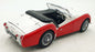 Kyosho 1/18 Scale Diecast DC141124T - Triumph TR3A - Red/White