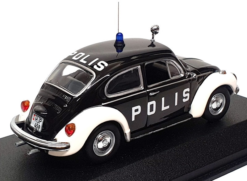 Minichamps 1/43 Scale 430 055191 - 1972 VW Volkswagen 1303 Polis - Black/White