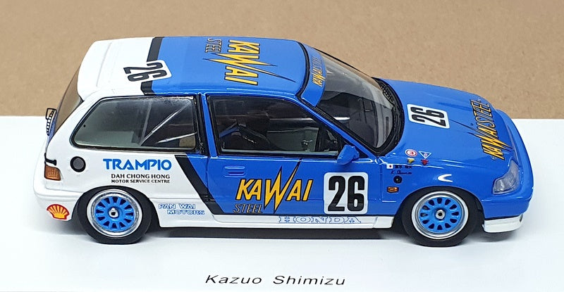 Spark 1/43 Scale SA130 - Honda Civic EF3 #26 Macau Guia Race 1989  - Blue/White