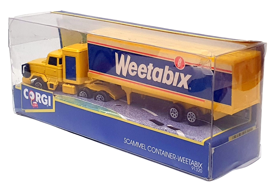 Corgi 1/64 Scale 91320 - Scammel Container Truck "Weetabix" - Yellow