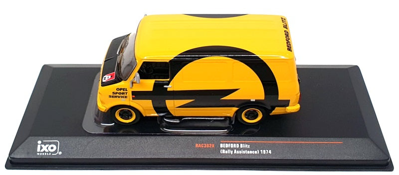 Ixo 1/43 Scale RAC382X - 1974 Bedford Blitz Rally Assistance Opel - Yellow/Black