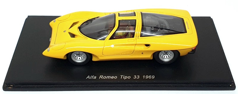 Spark 1/43 Scale Resin S0618 - 1969 Alfa Romeo Tipo 33 - Yellow