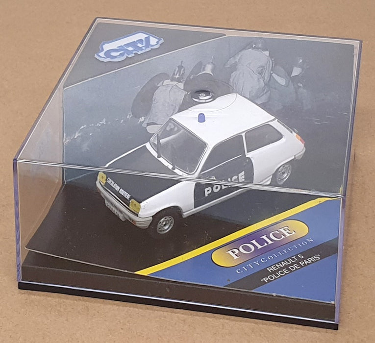 City Models 1/43 Scale CP C99001 - Renault 5 TS Police De Paris - White/Black