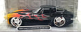 Jada 1/24 Scale Diecast 51007 - 1963 Chevrolet Corvette Sting Ray - Black