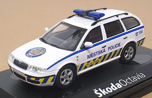 Abrex 1/43 Scale 143ABX005XB - Skoda Octavia Mestska Police - White