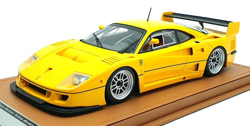 Tecnomodel 1/18 Scale TM18-286H - 1996 Ferrari F40 24h LM Yellow w/ Enkei Silver