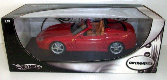 HOT WHEELS 1/18 - P4396 FERRARI SUPER AMERICA - RED