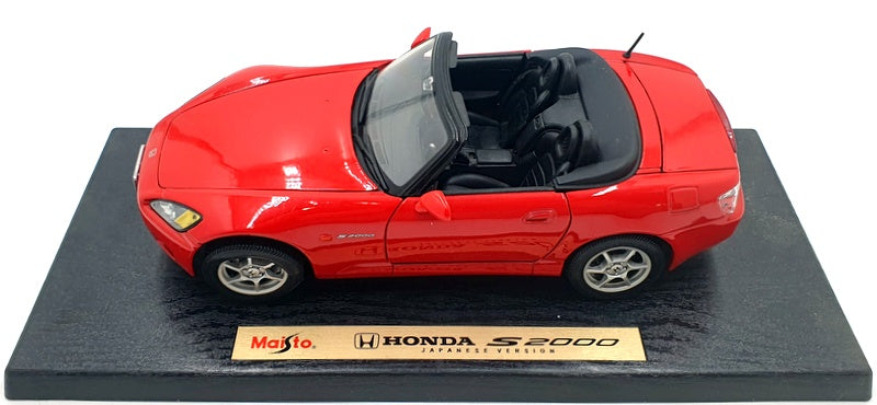 Maisto 1/18 Scale Diecast 31879 - Honda S2000 Japanese Version - Red