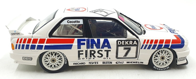 Minichamps 1/18 Scale 180 922007 - BMW M3 Fina DTM 1992 Winner J.Cecotto #7