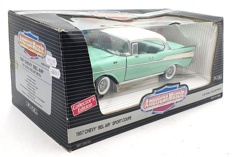 Ertl 1/18 Scale Diecast 7329 - 1957 Chevrolet Bel Air Sport Coupe - Green