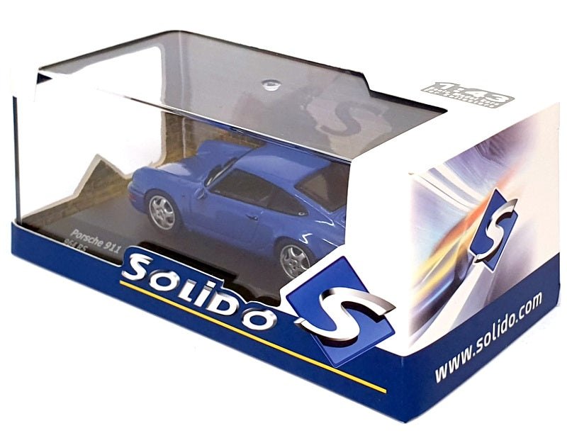 Solido 1/43 Scale S4312901 - Porsche 911 964 RS - Maritim Blue