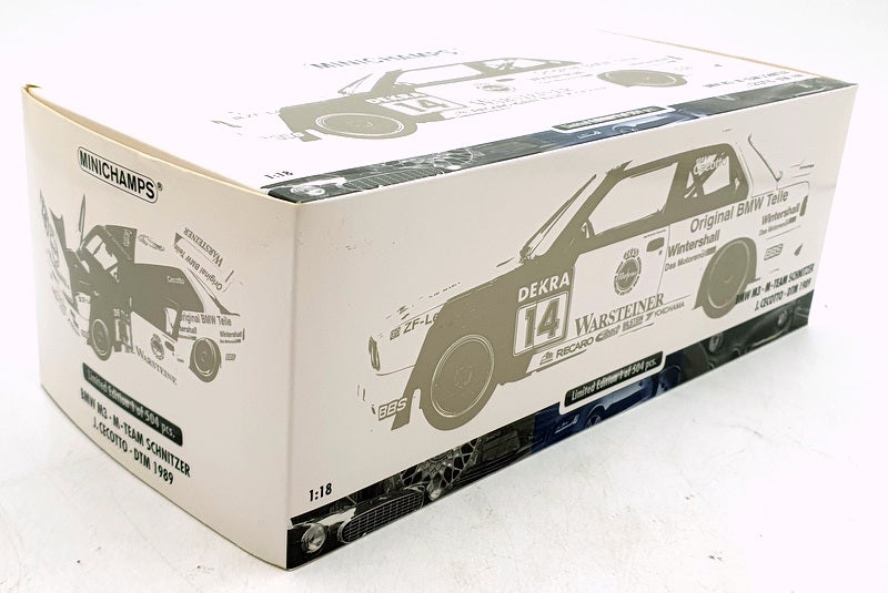 Minichamps 1/18 Scale 180 892014 - BMW M3 Schnitzer DTM 1989 J.Cecotto #14