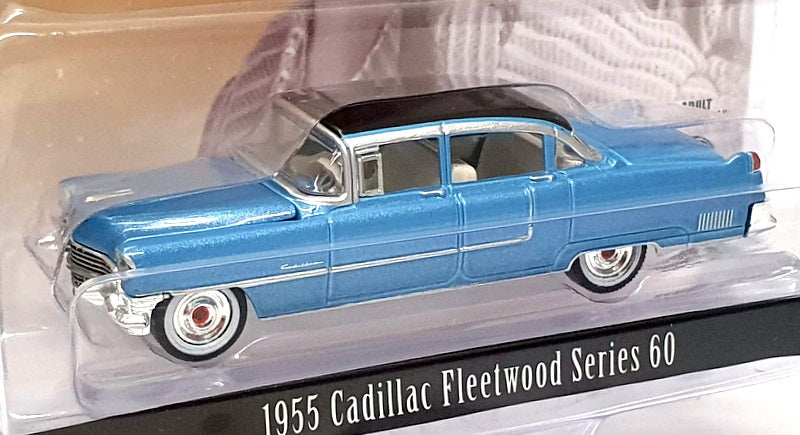 Greenlight 1/64 Scale 44760-A Elvis 1955 Cadillac Fleetwood S60 - Met Blue/Black