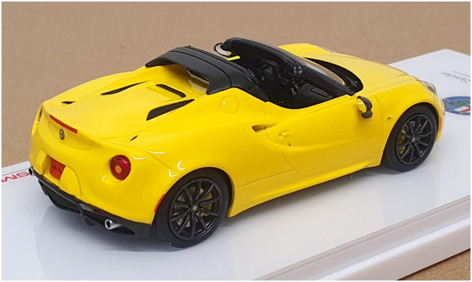 TSM Model 1/43 Scale TSM164383 - 2016 Alfa Romeo 8c Spider - Yellow