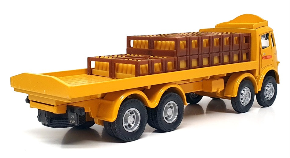 Corgi 1/50 Scale 97334 - Atkinson 8 Wheel Rigid With Crates "Lucozade" Yellow