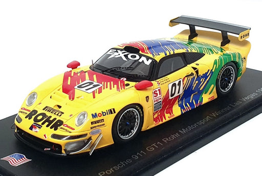 Spark 1/43 Scale US211 Porsche 911 GT1 #01 Winner Las Vegas 1997 Pilgrim/McNish