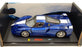 Hot Wheels 1/18 Scale Diecast J8247 - Ferrari FXX - Metallic Blue/White