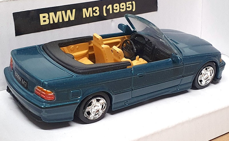 New Ray 1/43 Scale 48724 - 1995 BMW M3 Convertible - Met Green Blue