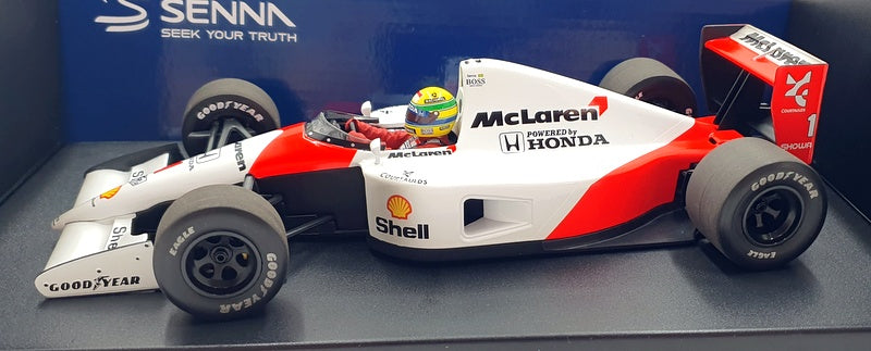 Minichamps 1/18 Scale 540 913801 - McLaren Honda MP4/6 #1 Champion 1991 A. Senna