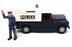 Dinky Toys Original Diecast 277 -  Police Land Rover With Figure - Dk Blue/White