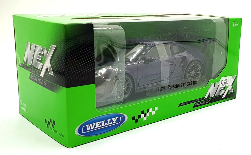 Welly NEX 1/24 Scale Diecast 24080W - Porsche 911 GT3 RS - Purple