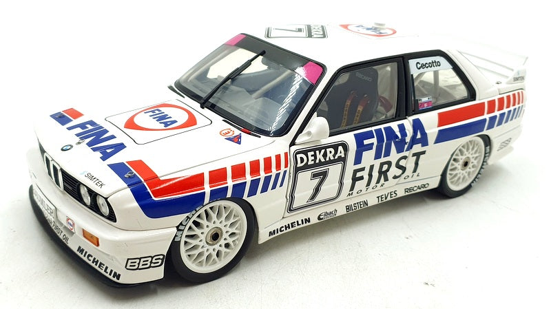 Minichamps 1/18 Scale 180 922007 - BMW M3 Fina DTM 1992 Winner J.Cecotto #7