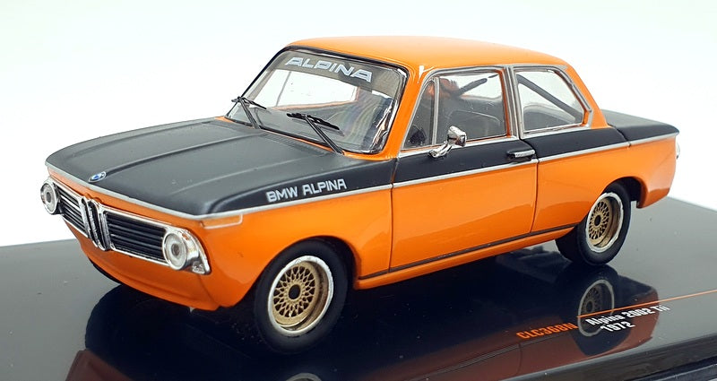 Ixo 1/43 Scale CLC368N - 1972 BMW Alpine 2002 Tii - Orange/Black