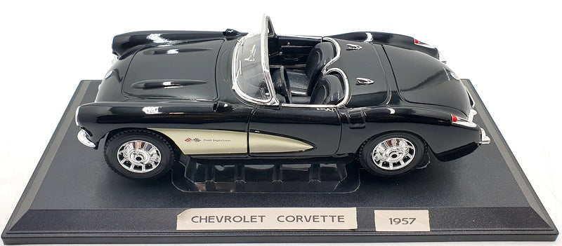 Maisto 1/18 Scale Diecast 181224E - 1957 Chevrolet corvette - Black