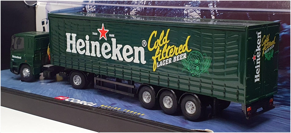 Corgi 1/50 Scale 75404 - Leyland DAF Curtainside "Heineken" - Green