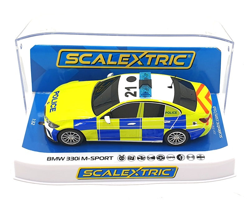 Scalextric 1/32 Scale Slot Car C4165 - BMW 330i M-Sport #21 Police Edition