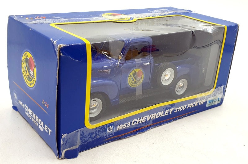 Welly 1/24 Scale Diecast 2087W - 1953 Chevrolet 3100 Pick Up WD-40 Blue