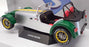 Solido 1/18 Scale Diecast S1801803 - 1989 Lotus 7 Aluminium/Green