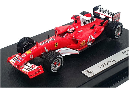 Hot Wheels 1/43 Scale B6206 - F1 Ferrari F2004 M'Boro #1 M. Schumacher - Red