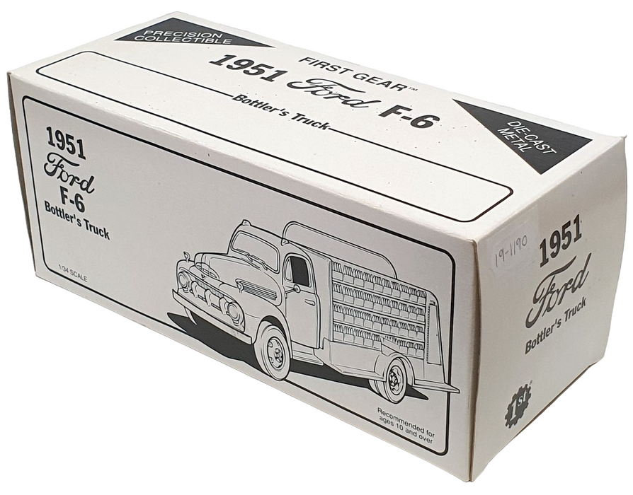 First Gear 1/34 Scale 19-1190 - 1951 Ford F-6 Bottler's Truck - Double Cola