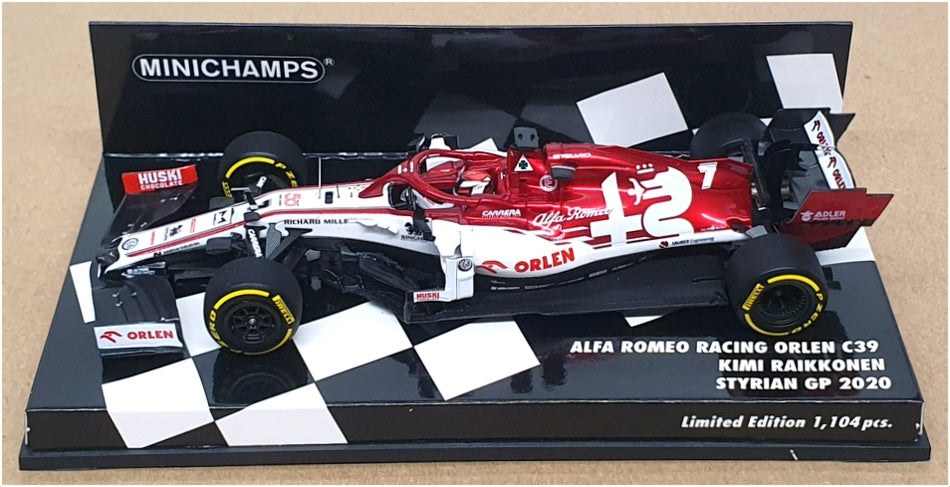 Minichamps 1/43 Scale 417 200207 - F1 Alfa Romeo Syrian GP 2020 Raikkonen