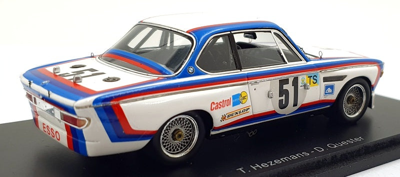 Spark Model 1/43 Scale S1562 - BMW 3.0 CSL #51 11th Le Mans Rally 1973