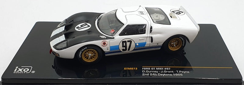 Ixo 1/43 Scale Diecast GTM073 - Ford GT MKII #97 2nd 24H Daytona 1966