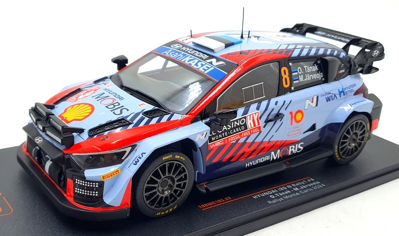 IXO 1/18 Scale Diecast 18RMC195 - Hyundai i20 N Rally1 #8 Monte Carlo 2024