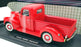 Motor Max 1/18 Scale Diecast 73170 - 1940 Ford Pickup - Red