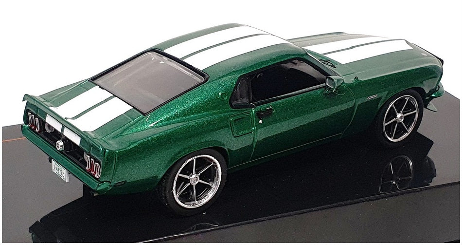 Ixo 1/43 Scale CLC530N.22 - 1969 Ford Mustang Custom - Green/White