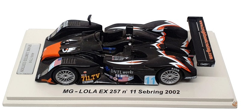 Spark 1/43 Scale SCMG04 - MG LOLA Sebring 2002 #11 Knight/Hawkins - Black