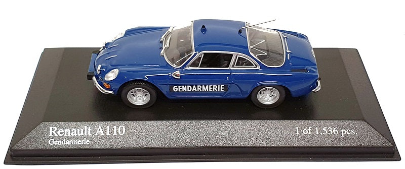 Minichamps 1/43 Scale 430 113690 - 1971 Renault A110 Gendarmerie - Blue